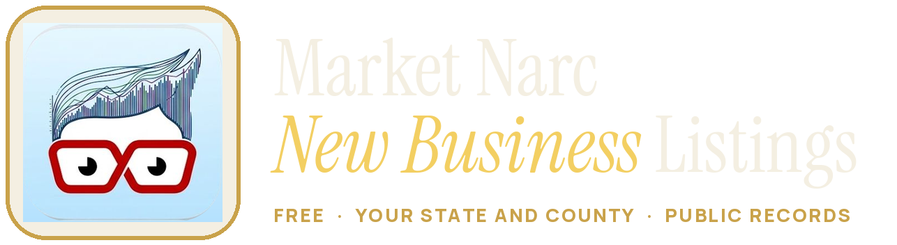 Market Narc New Business Listings — free, your state and county, public records